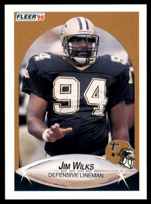 #ad 1990 Fleer Jim Wilks #196 $1.29