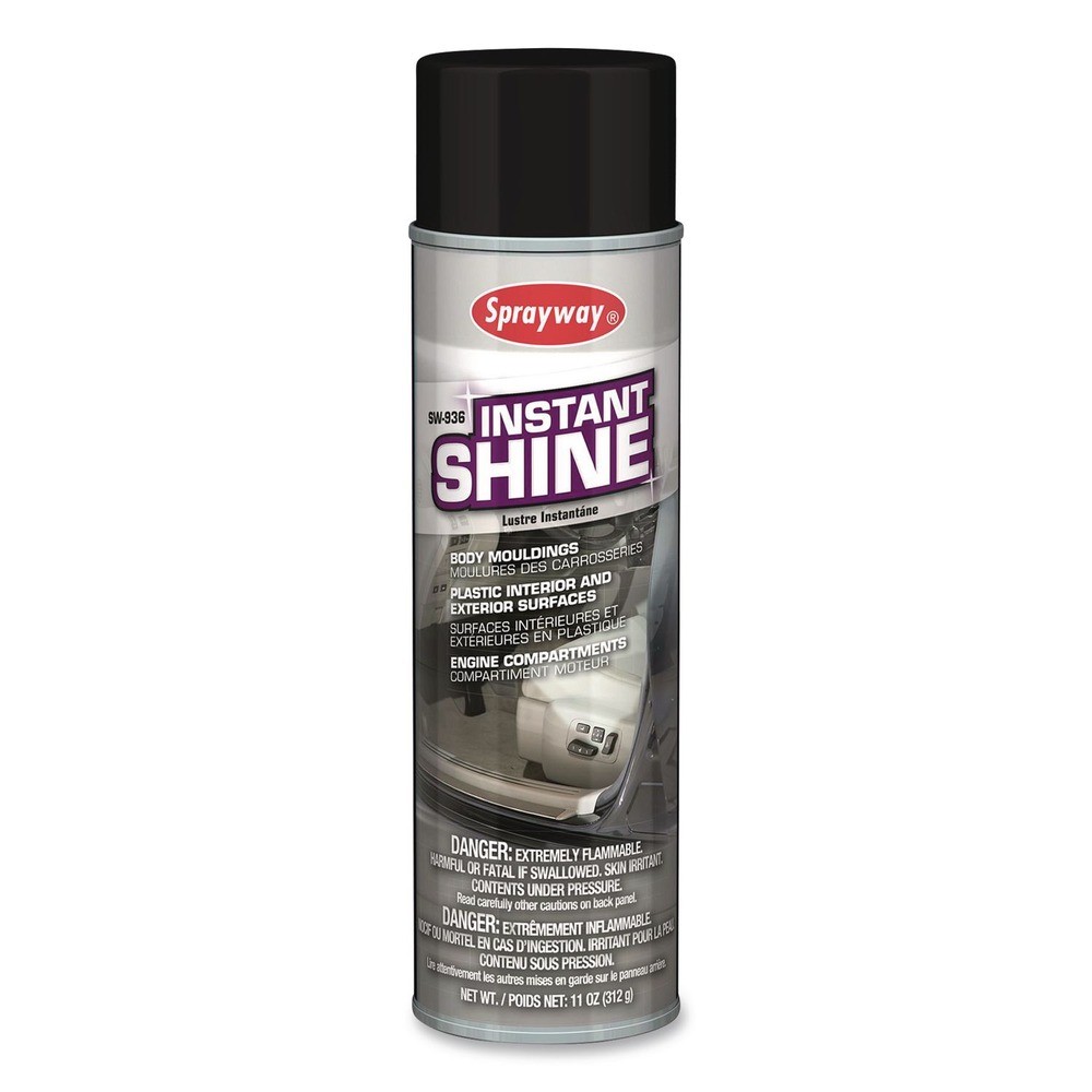 Sprayway SW936 12 oz Aerosol Can Instant Shine Silicone Spray (12/CT) New