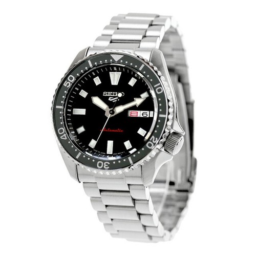 Seiko 5 Sports Watch Men SBSA305 Sports Automatic Black X Silver Analog Display