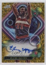 2023 Cosmic Chrome Gold Interstellar Refractor 41/50 Elvin Hayes Auto HOF 04tw