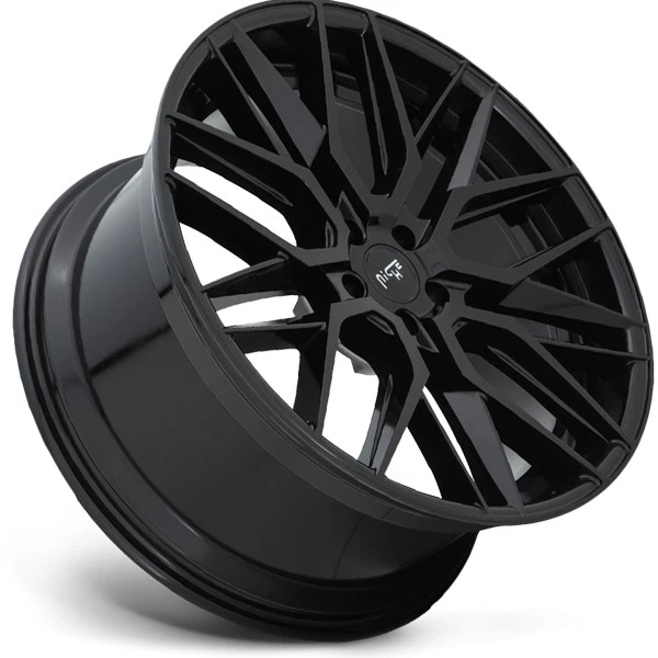 Niche M224 Gamma 22x10.5 5x112 +40mm Gloss Black Wheel Rim 22" Inch — 第 2/4 张图片
