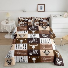 Feelyou Western Decor Bedding Set Twin Size Kids Wild Western Cowboy Comforter