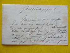 Lettre autographe signée de Jean Rameau de Gaas Landes Sans Date