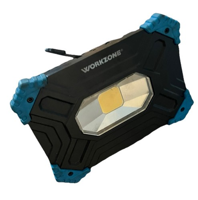 #ad Workzone rechargeable LED spotlight lithium ion battery up to 2000 lumen $14.85