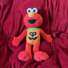 Sesame Street Elmo Halloween Autumn Jack O Lantern Pumpkin Plush Toy Large 18  
