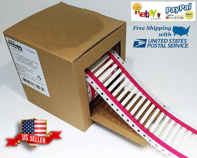 Heat Shrink Wire Labels 2000 White 18-22 AWG Ladder 5x29mm Printable 3:1 600V