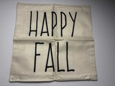 Set of 4 Fall Decor Pillow Covers, 18x18 inches
