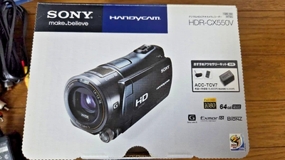 Sony Handycam HDR-CX550V 64GB HD Camcorder Black Boxed Mint w