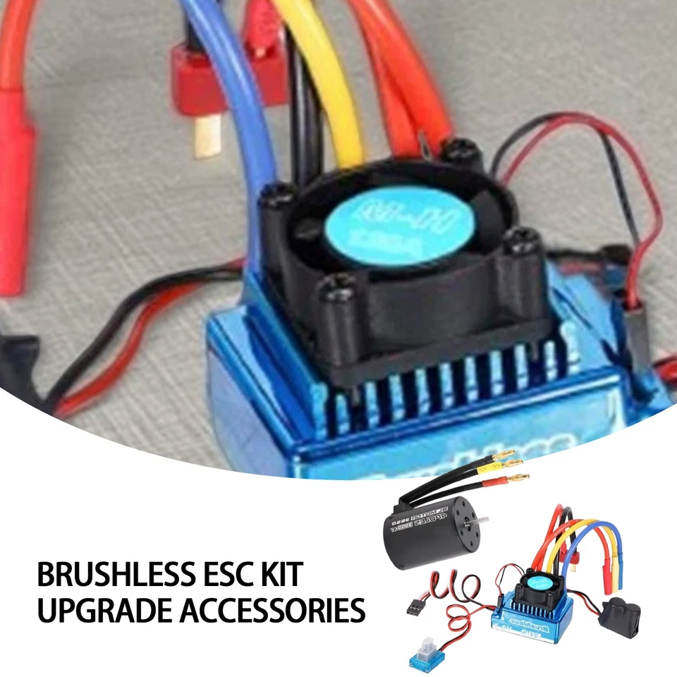 3650 3900KV Brushless Motor +120A ESC Combo Set for 1/10 1/8 RC Car AccessorieaB - Image 4 of 4
