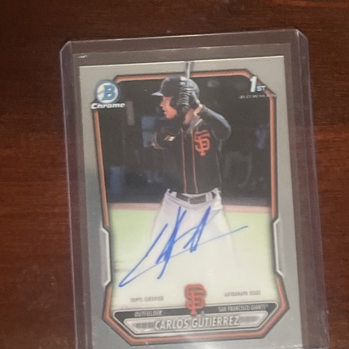Bowman Chrome 2026 Carlos Gutierrez 1st Bowman RC Auto CPA-CGU Giants MLB
