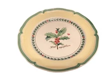 Villeroy & Boch FRENCH GARDEN CHRISTMAS Holly Dinner Plate 10.5” Pristine