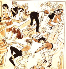 "ROCK & ROLL PARTY " original 50er Jahre TEENAGE Comic ARNEMANN mit ELVIS poster