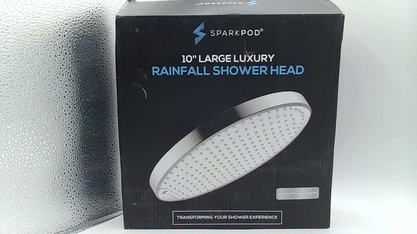 10” Large Luxury Rainfall Shower Head (Luxury Polished Chrome)