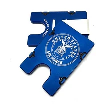 U.S. Air Force, Aluminum Wallet/Credit Card Holder, RFID Protection, Blue