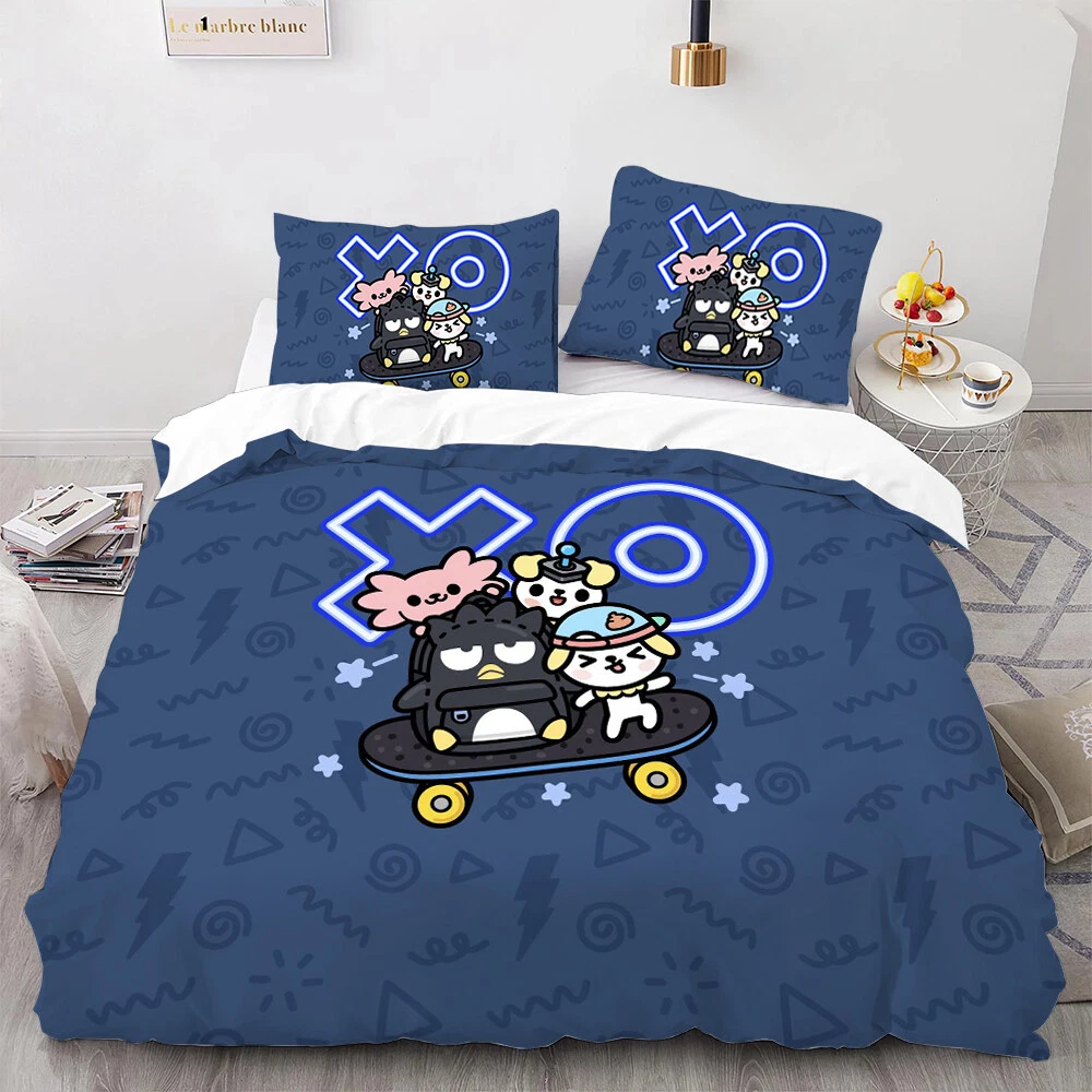 Cartoon Family  Kitty Cat Kuromi Bedding Set