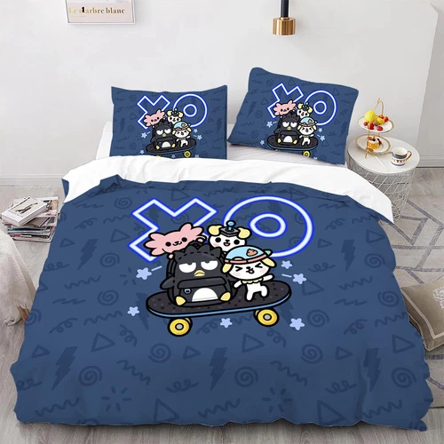 Sanrio hellokitty Duvet Cover Pillowcase Hello Kitty Kuromi Bedding Pillow Case