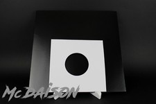McDAISON - 10 pz COPERTINA BUSTA CARTONE FORATO BIANCA x 45 GIRI dischi vinile
