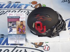 Brian Bosworth signed Oklahoma OU Sooners black eclipse mini helmet JSA COA
