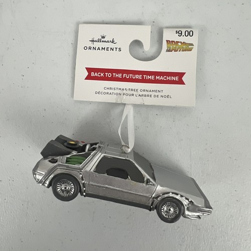 Regreso al Futuro Máquina del Tiempo Delorean Coche Sello Adorno Navidad BTTF