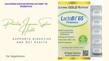 California Gold Nutrition, LactoBif Probiotics, 65 Billion CFU, 30 Veggie Caps