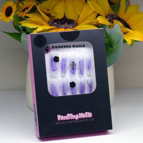 Almond Press on Nails, Medium Length Fake Nails, Full Cover Artificial Nails - Picture 74 of 77