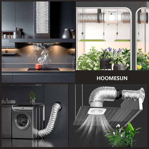 Trockner Entlüftungsschlauch 4 Zoll 3 Fuß strapazierfähiger flexibler Abluftkanalschlauch, dick (6-lagig) A - Bild 7 von 12