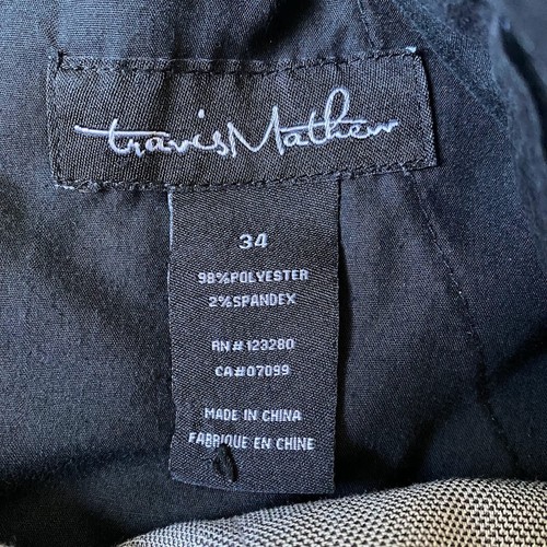 Travis Mathew Shorts Mens 34 Chino Gray Plaid Check Golf Inseam 11" Outdoor - Picture 3 of 6