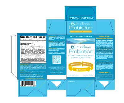 Essential Formuals Dr. Ohhira's Probiotics PROFESSIONAL Formula - 120 Capsules