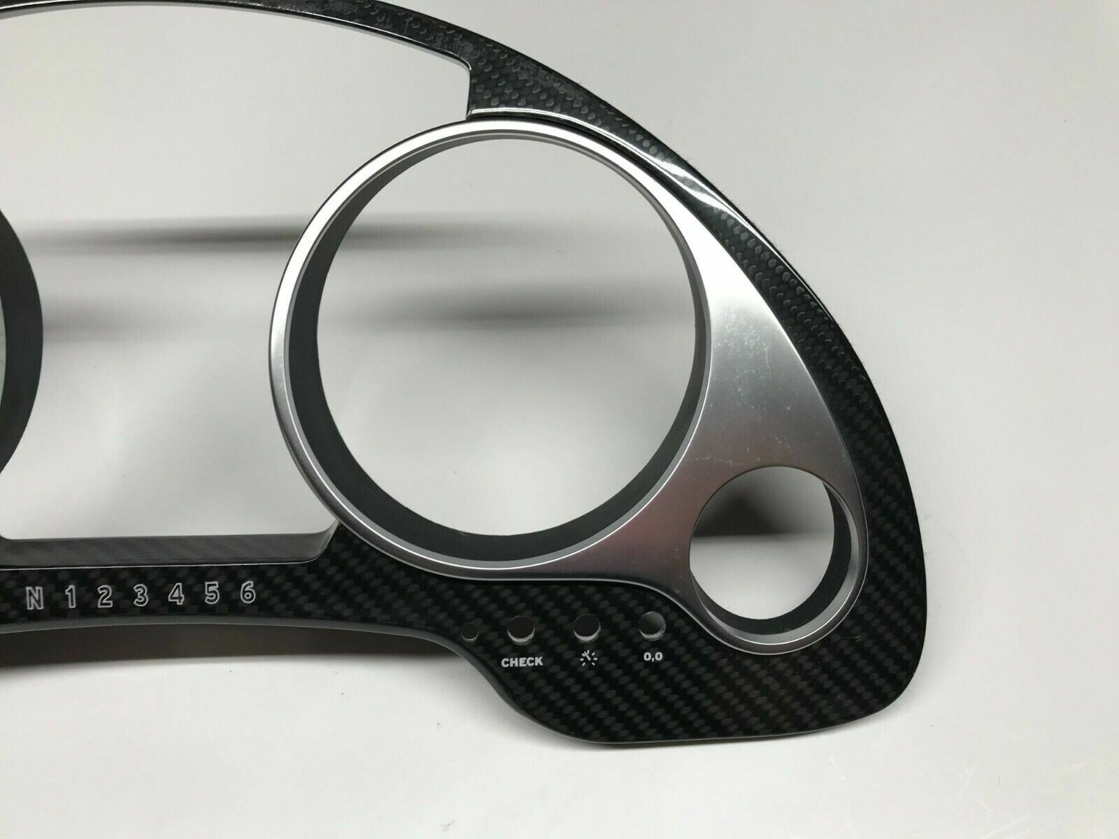 LAMBORGHINI GALLARDO CARBON FIBER INSTRUMENT CLUSTER BEZEL TRIM OEM 400857053F