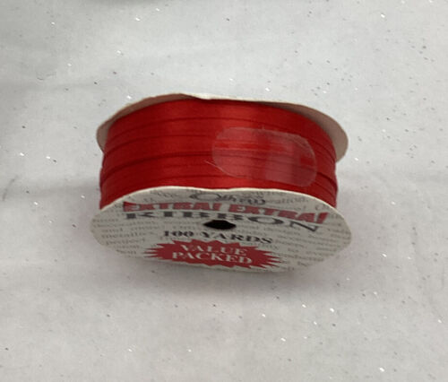 C M Offray & Son~Extra, extra Poly Satin Ribbon~1/8” W~100 Yards~Value Pack~New - Picture 4 of 7