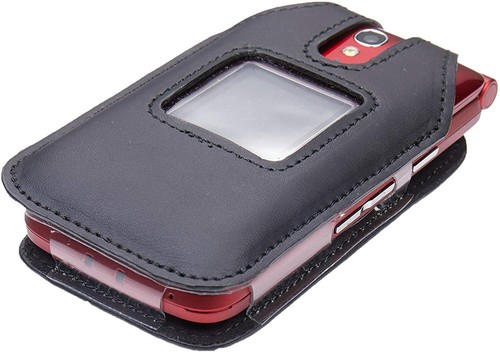 Fitted Leather Case for Alcatel GreatCall Jitterbug Flip Phone for Seniors 4043 - Picture 6 of 8