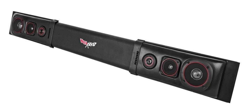 Barra de sonido de seis altavoces JEGS 48400 1963-1982 Chevrolet Corvette 200 vatios salida máxima Foto 2 de 4