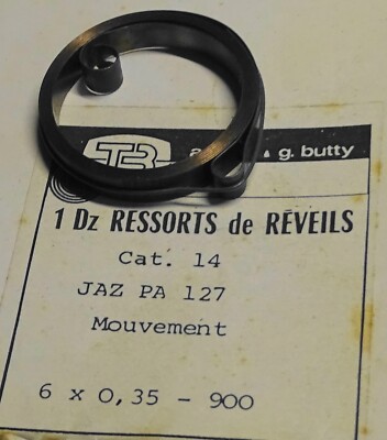 Ressort Pour Réveil Mécanique JAZ - Neuf Sans Emballage - En Acier Gris - Fabriqué En France