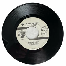 Moody Scott ‎– A Man In Need 7" Vinyl 1969 Sound Stage 7 ‎– SS7-2647 Promo 