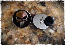 The Punisher Lapel Pin 1" ( Sold In Pairs )