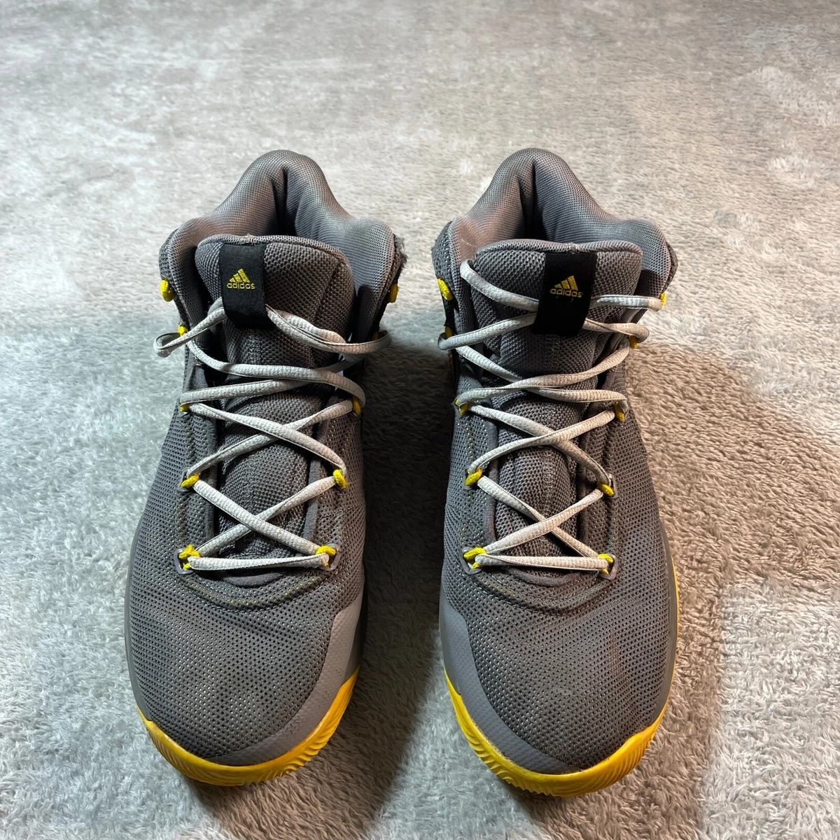 Adidas Basketball Shoes Men\'s 10.5 Yellow High Top Athletic Training ‎ Adiprene Adidas TOP TEN HI OG – DTLR main image 2