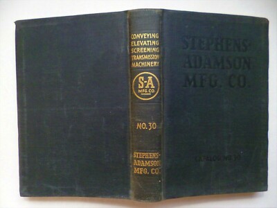 ''STEPHENS -  ADAMSON MFG. CO.CATALOGUE No 30 ''.  1927.  Soft covers.