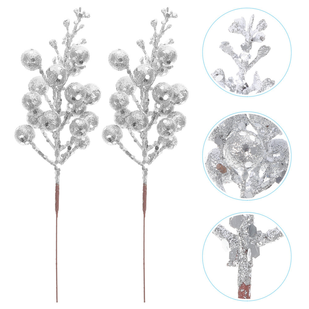 10 Pcs Christmas Berries Decorations Imitation for Tree The Flowers eBay