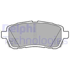 LP2306 DELPHI Brake Pad Set, disc brake for DAIHATSU,FORD,FORD AUSTRALIA,MAZDA,S