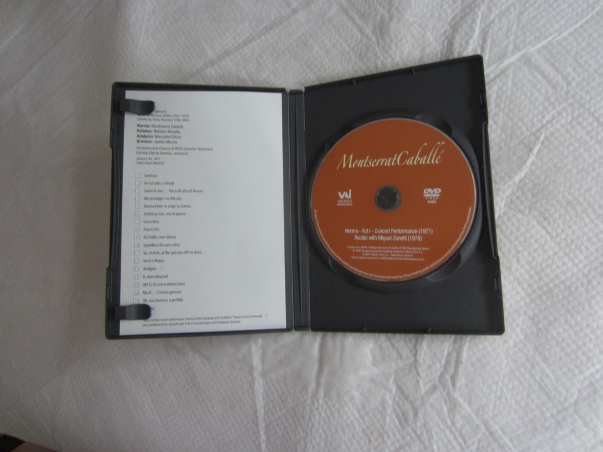 (未使用･未開封品)　Montserrat Caballe Recital 1979 - Norma Act1 [DVD] [Import] ar3p5n1 Montserrat Caballe: Norma, Act 1 (1971) + Recital (1979