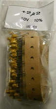 2.2uf 50V 10% Radial Tantalum Capacitor Lot of 100