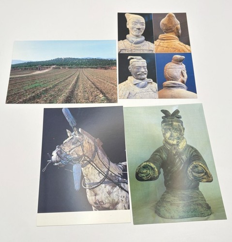 Chinese Postcard Set of 12 Qin Dynasty Mausoleum Terracotta Warriors Landscapes - Picture 7 of 10