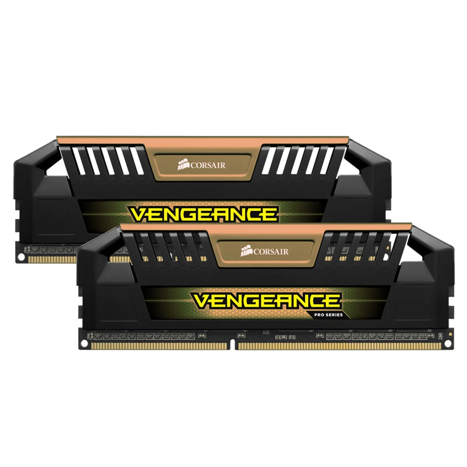 Corsair VENGEANCE Pro 16GB 2x 8GB DDR3 OC 2133MHz PC3-17000 Memory SDRAM Gold UK - Image 2 of 4