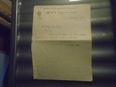 1932 Pfadfinderverein Australien 128. WA Truppenbrief West Leederville