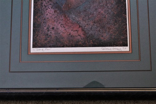 Original DIANE GREGG - "Île de Man, '91" - Oeuvre abstraite mixte - Photo 3/6