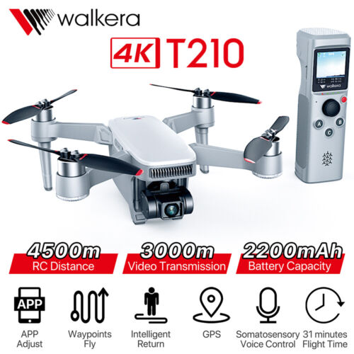 Walkera T210 4k Drone with Camera Professional GPS Quadcopter Video RC Drones - Picture 1 of 11