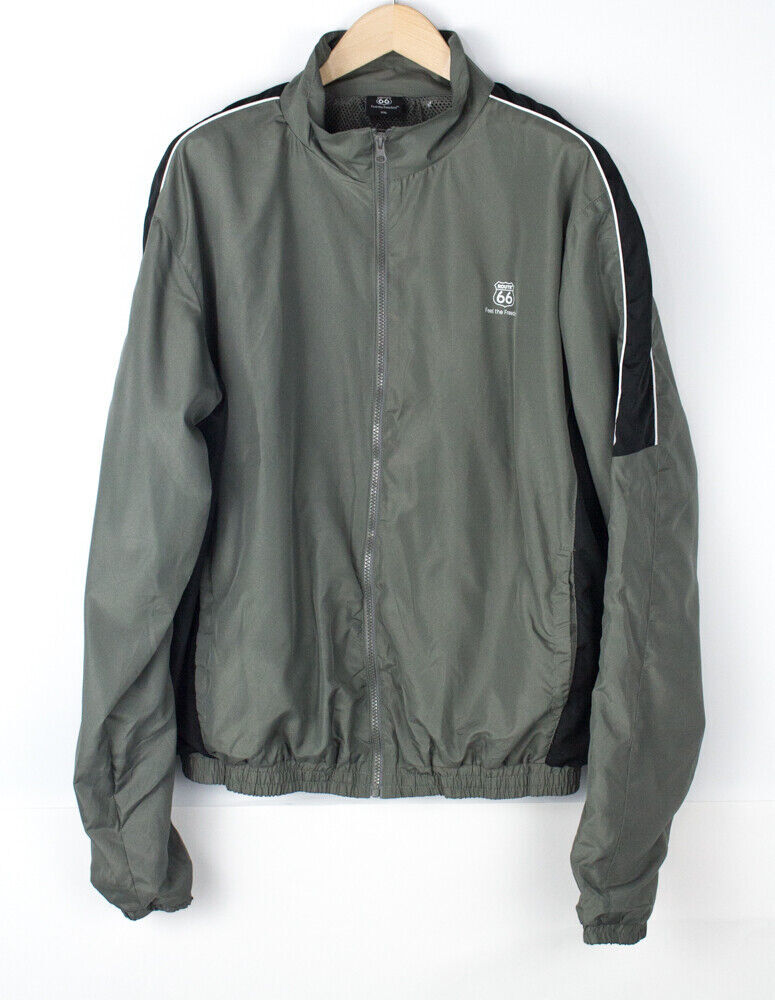 Route 66 Chaqueta Con Capucha Impermeable Para Hombre Talla 2XL