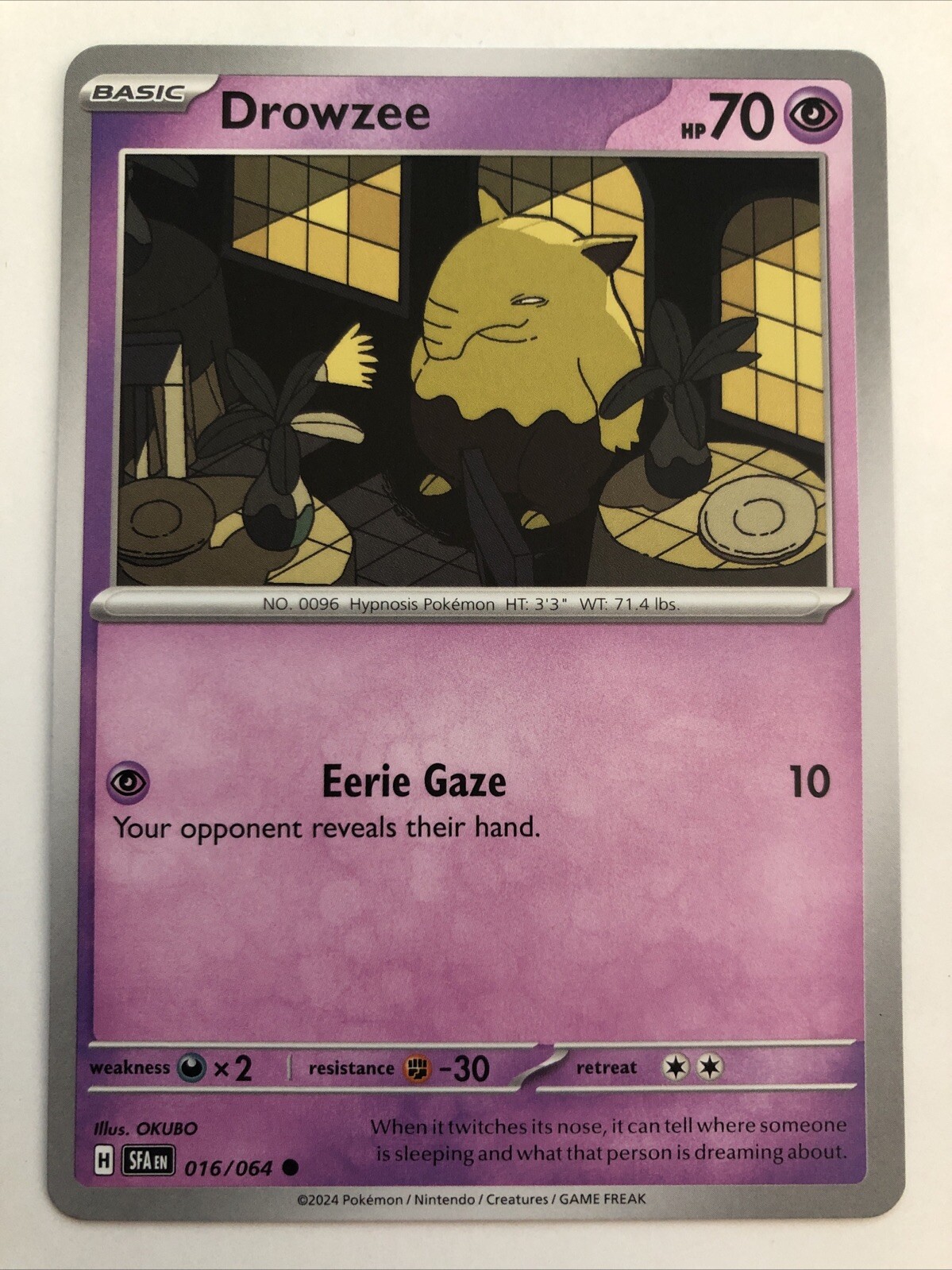 Pokémon TCG Shrouded Fable Drowzee 016/064 NM