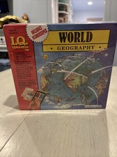 I.Q. Games World Geography 1989 Brand New Great For Homeschool  ing