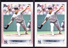 Nestor Cortes Independence Day 2022 Topps Update /76 Yankee Starter & Base US320